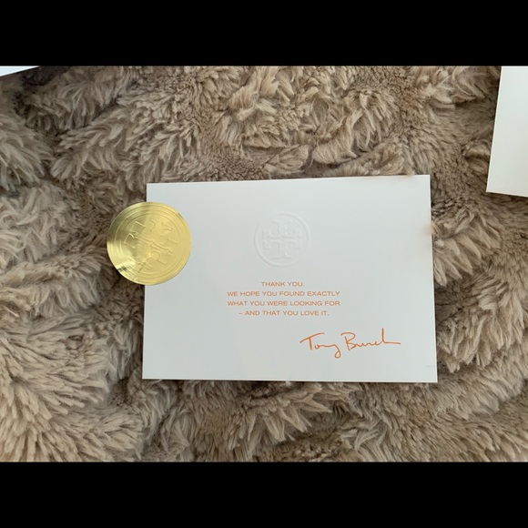 Tory Burch Receipt Holder and Gift Note - Picture 3 of 4